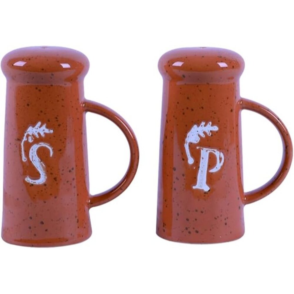 Transpac Stoneware Harvest Salt & Pepper Shaker Set